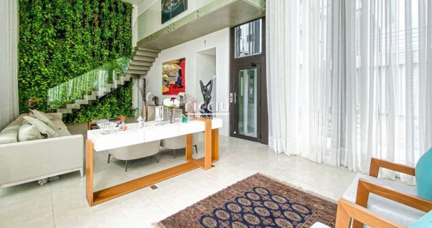 Sobrado de Alto Padrão no Cond. Alphaville 2 - 4 Suítes, elevador e Piscina com borda infinita - 505 de Terreno e 425 m² de Terreno