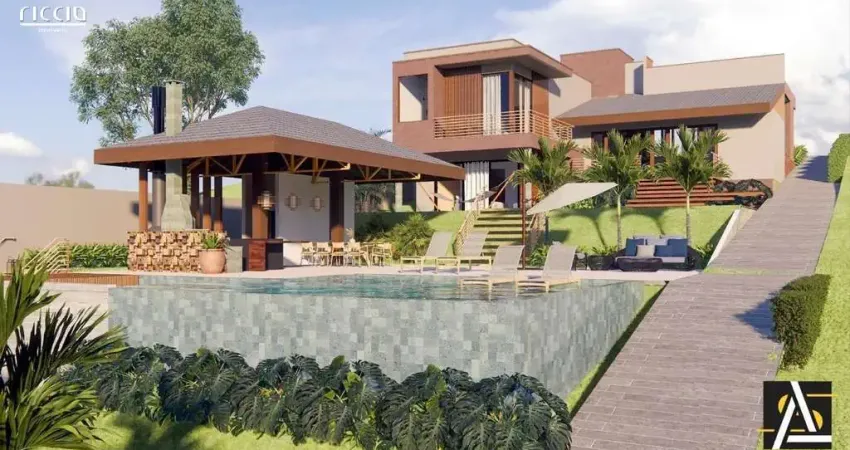 Belíssima casa em construção a venda localizada no Recanto Santa Barbara com 4 suítes!