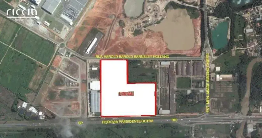 Área Industrial Plana 157.578,00 m² Rio Abaixo Jacareí SP