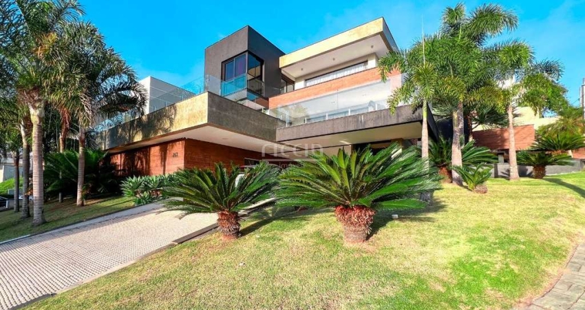 Vista cinematográfica para o pôr do sol | 4 suítes | Piscina | Gourmet dos sonhos | Condomínio Jaguary - Urbanova