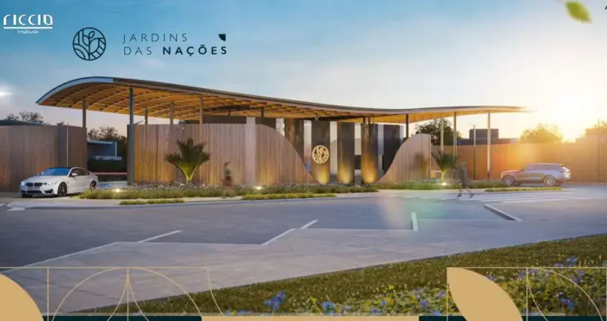 Terreno à venda cond. jardins das nações urbanova - sjc - 800,88 m² plano - fundos para área verde!