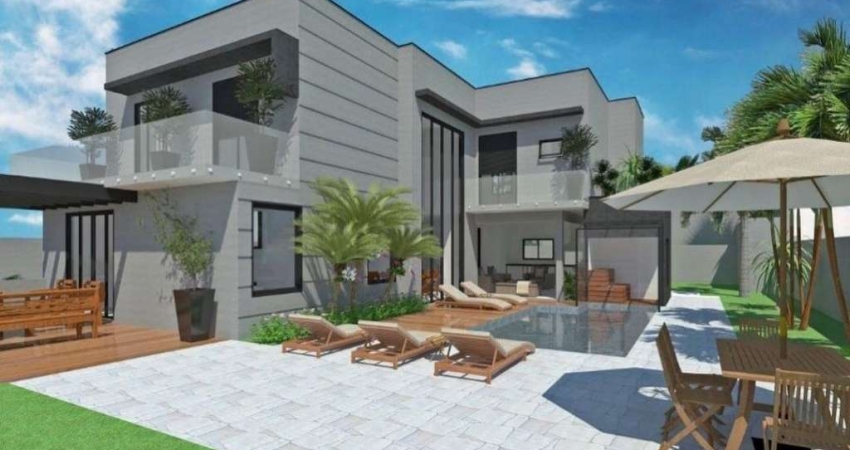 Sobrado em construção no Reserva do Paratehy Urbanova