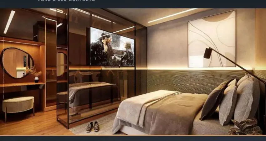 Apartamento com 67 m² e , com 2 dormitórios, sendo 1 suíte, varanda gourmet integrada com sala e cozinha, lavabo, e 1 vaga de garagem com hobby box.