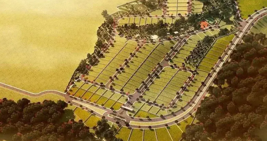 Terreno à venda no Recanto da Baronesa em SJC com 834,36 m2 de terreno Quadra I - Meio de Quadra