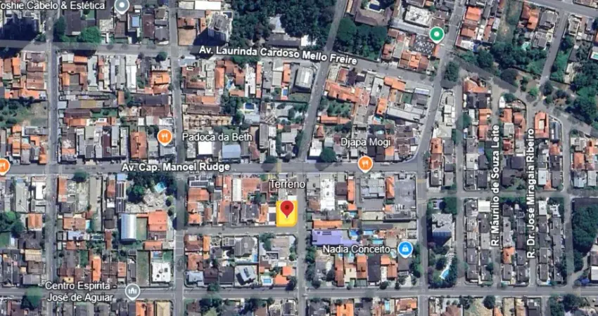 Terreno de 500 m² de esquina próximo ao restaurante d’japa e senhor café em mogi das cruzes