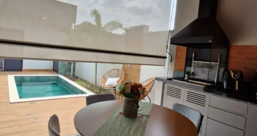 Luxuosa casa em condomínio à venda em indaiatuba-sp, loteamento park gran reserve: 3 suítes, 2 salas, 5 banheiros, 4 vagas de garagem, 171m².