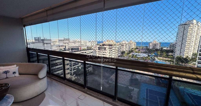 Apartamento com 3 dormitórios, 143 m² - venda por R$ 4.000.000,00 ou aluguel por R$ 27.720,00/mês - Barra da Tijuca - Rio de Janeiro/RJ