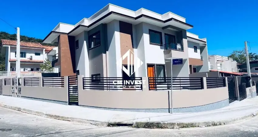 Casa de esquina à venda com 3 quartos,suíte,espaço amplo com 106m² jardim botânico - são josé sc
