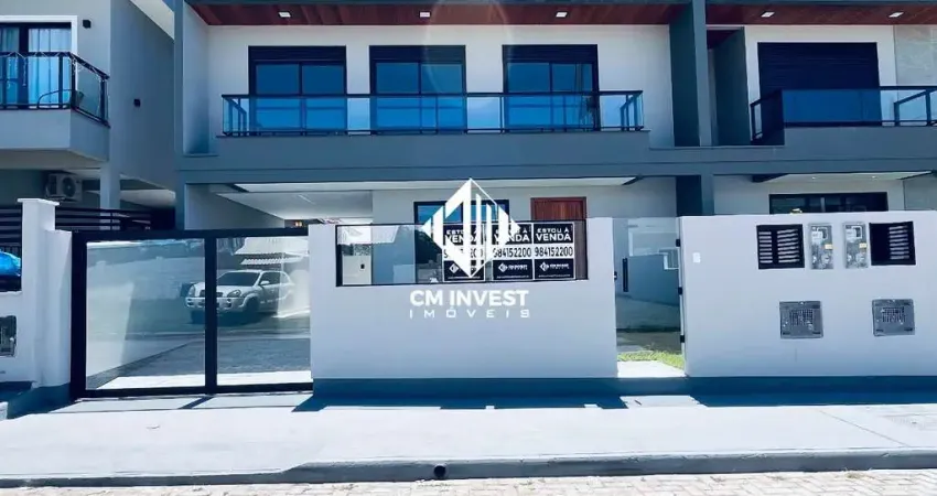 Sobrado de alto padrão no lisboa iii - 3 quartos,suíte e churrasqueira 127m² acabamento premium são josé sc.