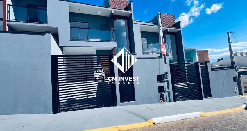 Sobrado com sacada à venda no loteamento alta vista em são josé sc com 3 quartos e 2 vagas