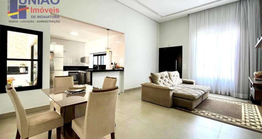 Casa em Condomínio Fechado, 03 suítes, armários planejados em todos os ambientes.