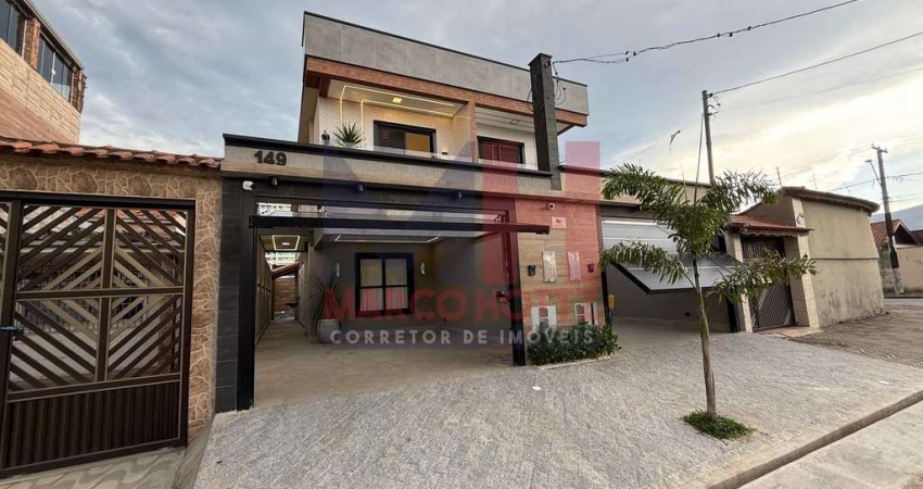 Sobrado com 3 quartos, Balneário Maracanã, Praia Grande - R$ 945 mil, Cod: 207564