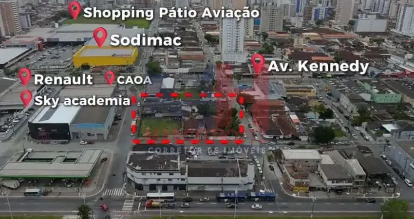 Terreno comercial para alugar na Avenida Presidente Kennedy, 247, Aviação, Praia Grande