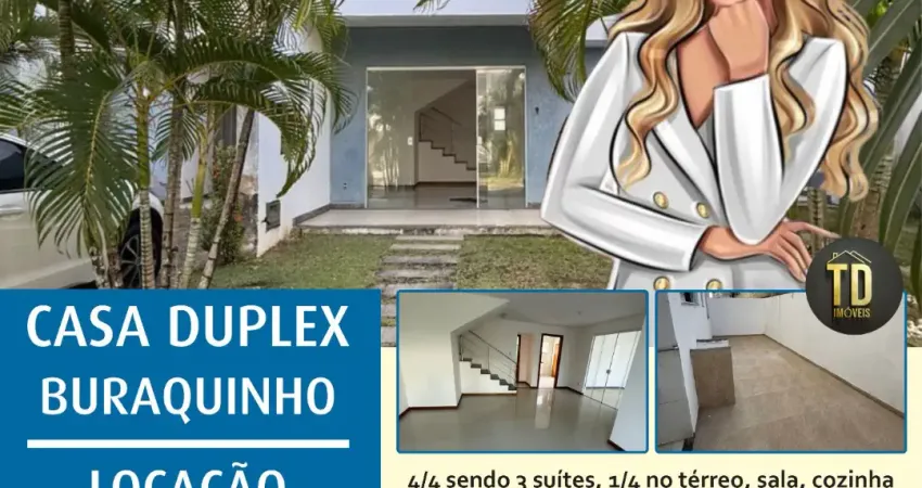 Casa residencial duplex condomínio buraquinho para locação  buraquinho, lauro de freitas