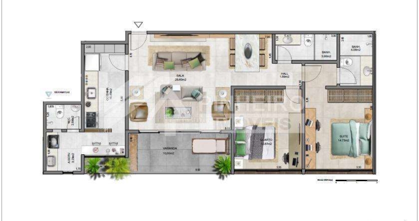Apartamento para Venda em Teresópolis, Alto, 1 dormitório, 1 suíte, 1 banheiro, 2 vagas