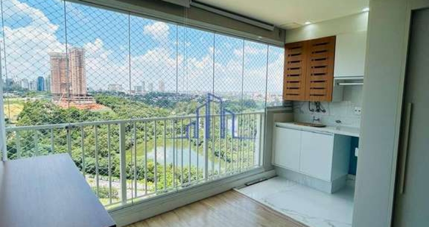 Apartamento com 2 suítes para alugar, 69m²,  R$ 6.100,00 p/mês - Alphaville