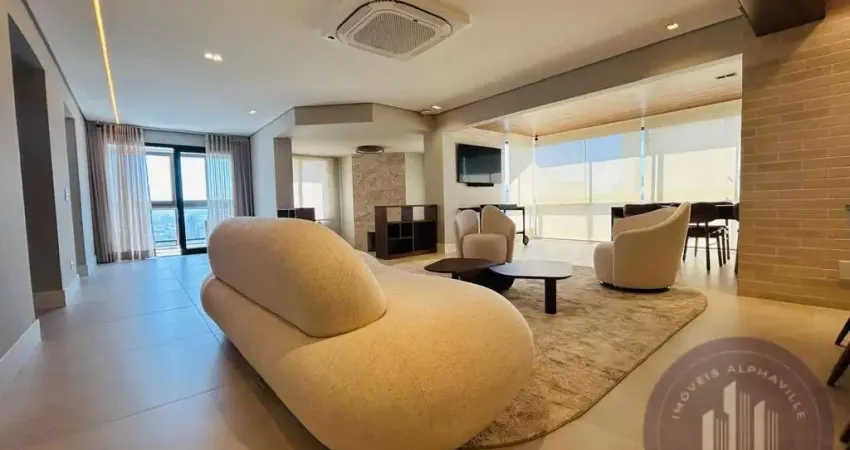 Apartamento mobiliado com 287m² a venda por r$ 4.490.000 alphaville/sp