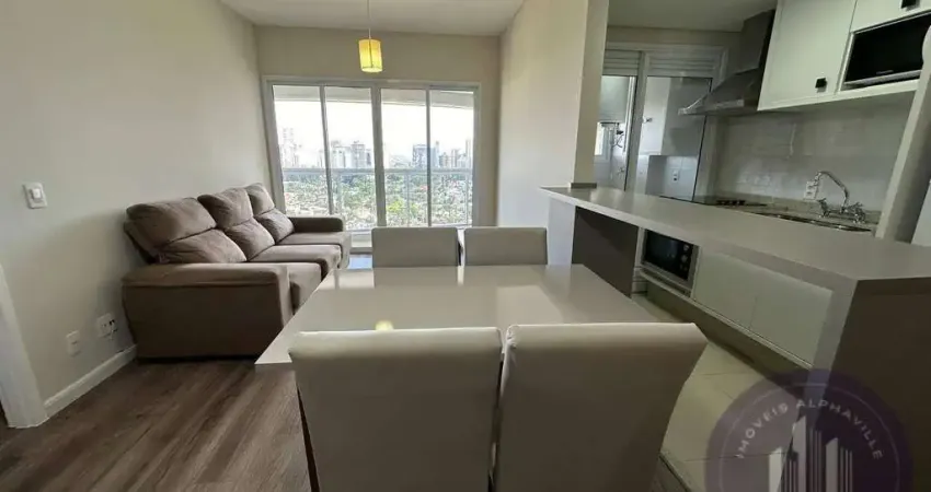 Apartamento mobiliado para aluguel, 50 m² por r$ 4.900,00 - alphaville/sp