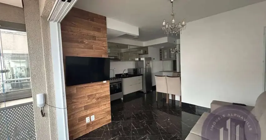 Apartamento mobiliado com 53 m², 2 dormitórios venda - alphaville/sp