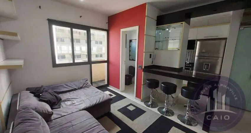 Apartamento com 1 dormitório, 68 m² , para venda  - alphaville