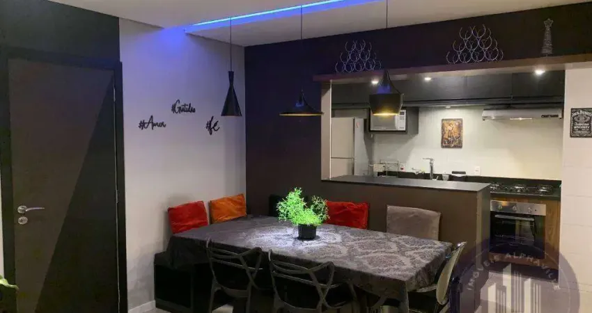 Apartamento mobiliado a venda, 79 m² por r$ 948.000,00 - alphaville/sp