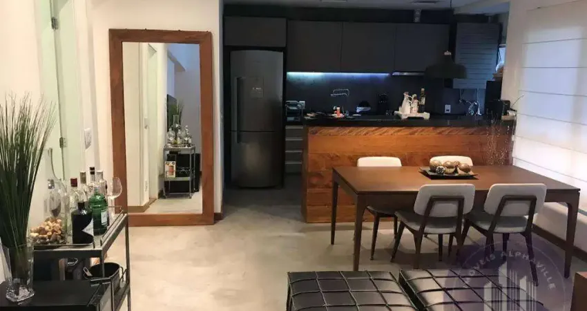 Apartamento com 1 quarto, 78 m², à venda por r$ 1.248.000- alphaville/sp