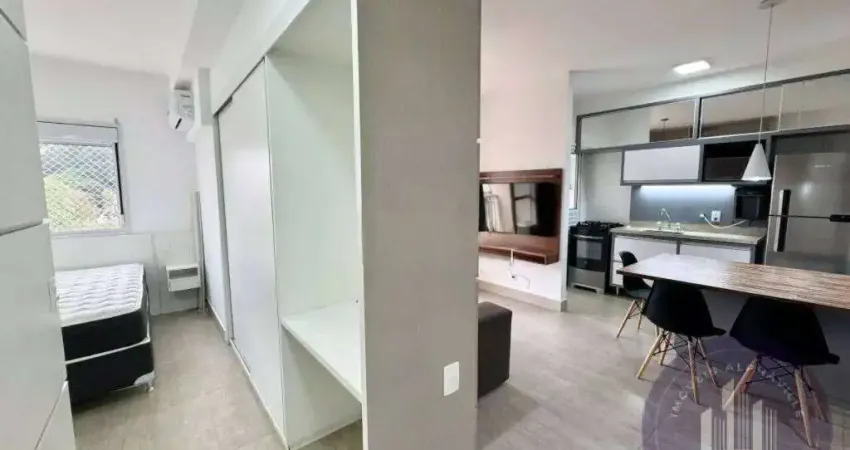 Apartamento mobiliado, 50 m² - aluguel por r$ r$ 3.650,00 - alphaville/sp