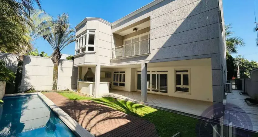 Casa com 4 dormitórios para alugar, 470m² por r$ 26.500/mês - alphaville/sp