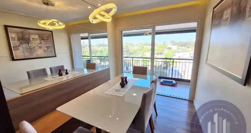 Apartamento com 81m² com 2 dormitórios- aluguel por r$ 8.600 alphaville/sp