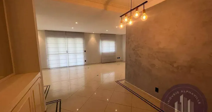 Apartamento 139m² para  aluguel, 3 dorm  por r$ 8.150,00 - alphaville/sp