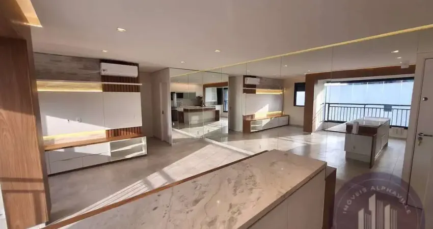 Apartamento 70m² para aluguel 2 dormitórios por r$ 6.250/mês - alphaville