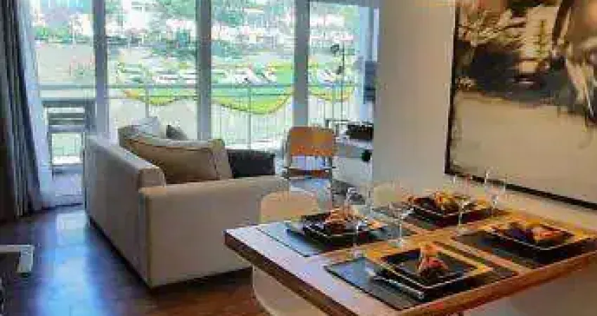 Apartamento mobiliado com 50m², aluguel por r$ 3.600,00/mês - alphaville/sp