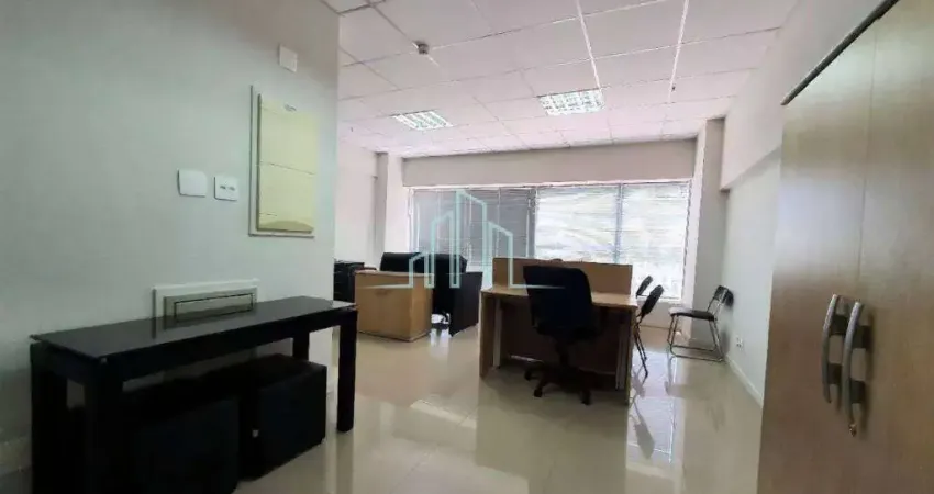 Sala mobiliada para alugar, 42 m² por r$ 3.400,00/mês - alphaville/sp