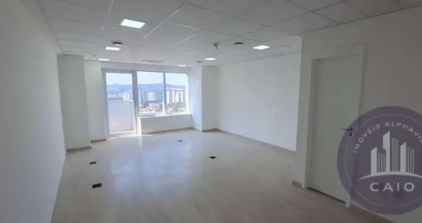 Sala comercial com 80m² para aluguel por r$ 4.450/mês - alphaville/sp