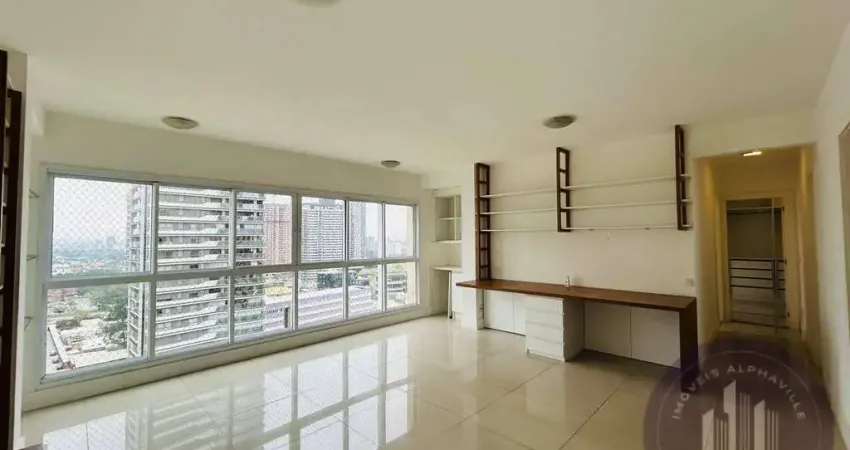 Apartamento com 2 quartos para alugar, 90m² por r$ 6.000/mês - alphaville