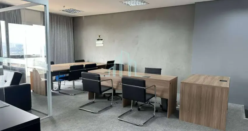 Sala mobiliada com 53m² para aluguel por r$ 5.000,00 - alphaville/sp