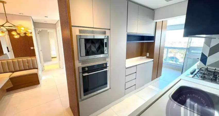 Apartamento 67m² para locação, 2 quartos, r$ 6.200/mês -  alphaville/sp