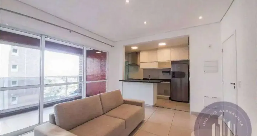 Apartamento para alugar, 55 m² por r$ 3.700/mês - alphaville/sp