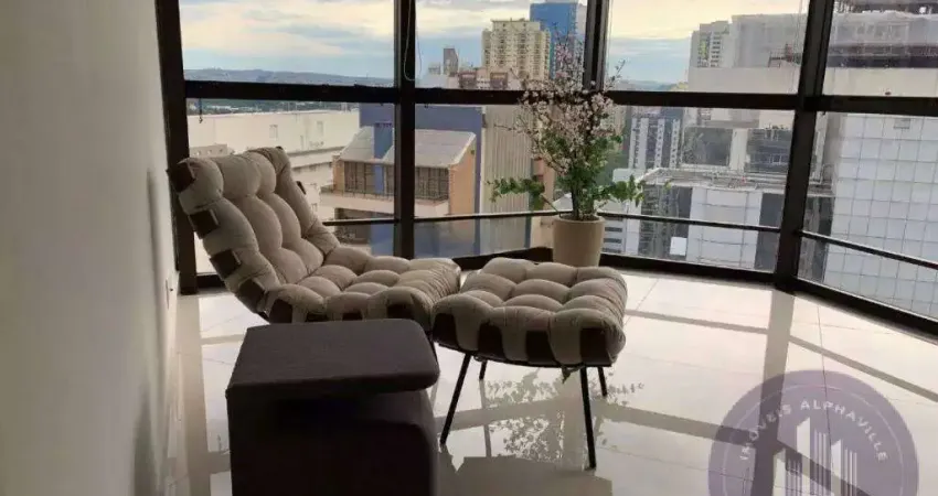 Apartamento com 3 dormitórios para alugar, 127m² por r$ 9.700 - alphaville