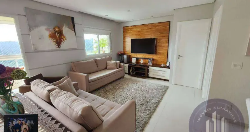 Apartamento 133m², 3 dormitórios para venda, r$ 1.900.000, - alphaville/sp