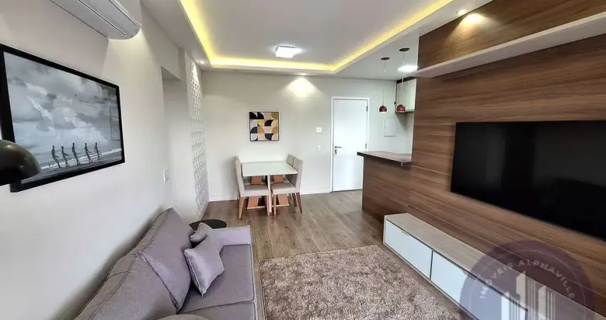 Apartamento mobiliado, 50 m² - venda e aluguel r$ 5.500/mês - alphaville/sp