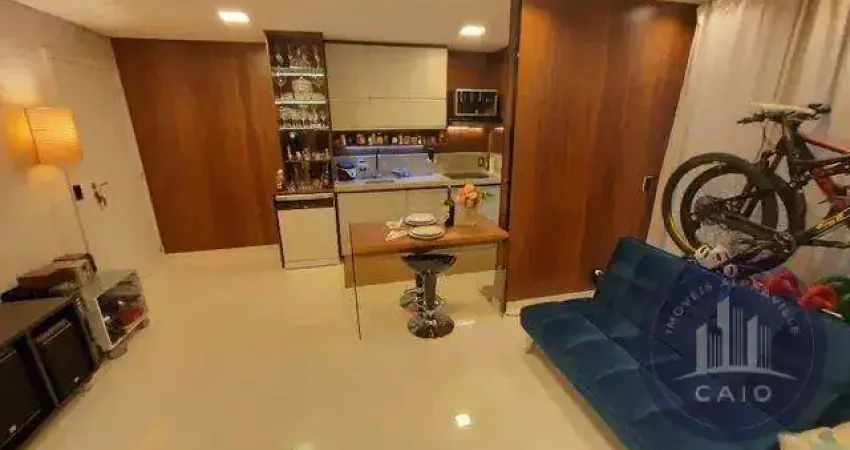 Apartamento mobiliado à venda, 50 m² por r$ 655.000,00 - alphaville/sp