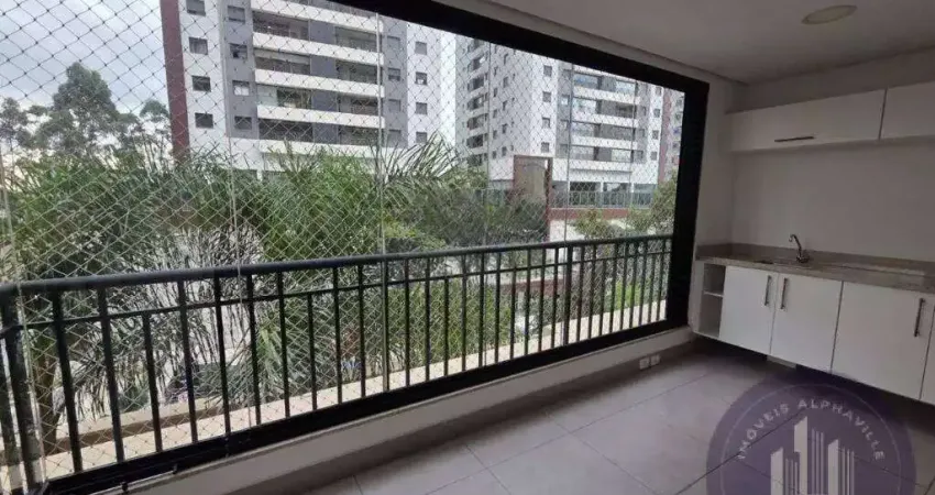 Apartamento com 2 suítes para alugar, 81 m² -  r$ 5.000/mês - alphaville/sp