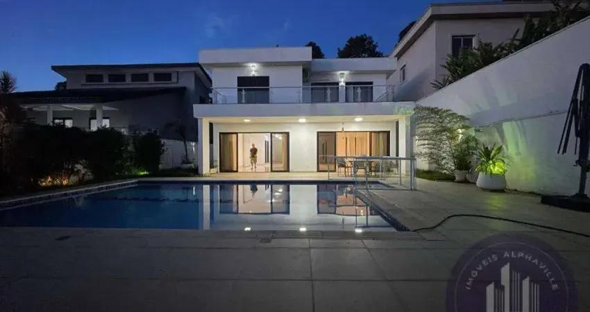 Casa com 4 dormitórios, 420m², venda ou aluguel por r$ 19.700 - alphaville