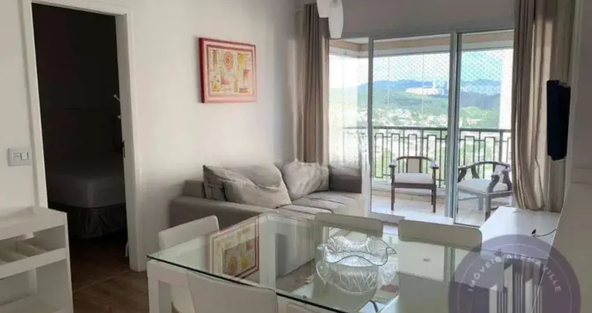 Apartamento mobiliado para alugar, 50m² por R$ 3.990/mês - Alphaville/SP