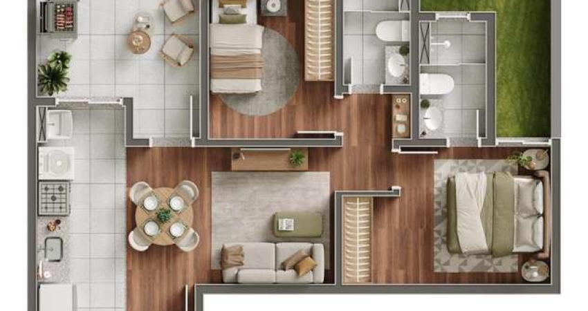 Apartamento com 2 quartos para alugar no Centro, Mogi Guaçu 