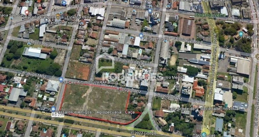 Terreno comercial à venda na Avenida Brasil, 1591, Centro, Estância Velha