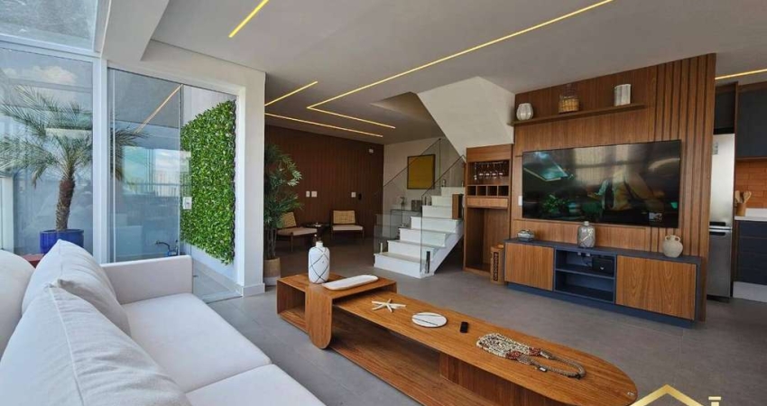 Cobertura no SPOT 360 sendo 135m² no Bela Vista - Osasco, NUNCA HABITADA!