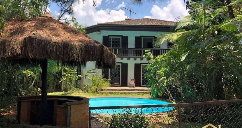 Casa Rústica, 2.400m² de terreno, 2 piscinas, 3 Sts - Carapicuíba - SP.
