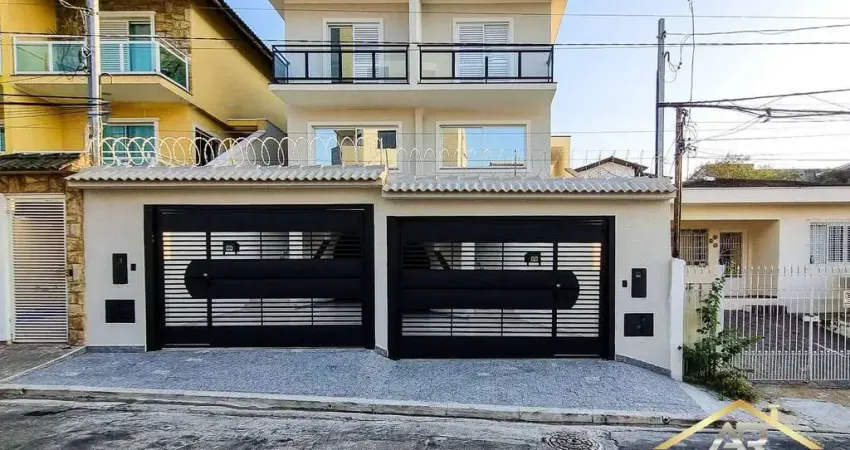 Sobrado novo sendo 3 suítes e 4 vagas, no bela vista, osasco-sp.